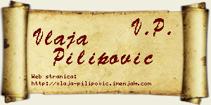 Vlaja Pilipović vizit kartica